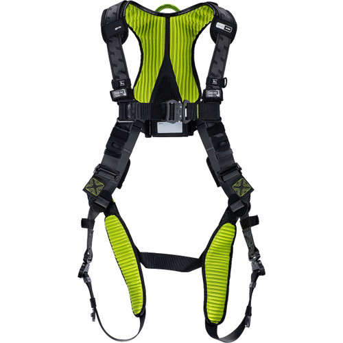 Miller H7IC1A Premium Full-Body Harness with Lightweight Aluminum Hardware, 5 Points of Adjustment, Back D-Ring and Quick-Connect Chest & Leg Buckles