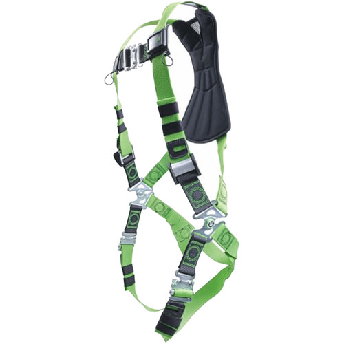 Miller RDF-QC Premium full-body Harness with DuraFlex Stretch Webbing, Back/Front D-Rings and Quick-Connect Chest & Leg Strap Buckles