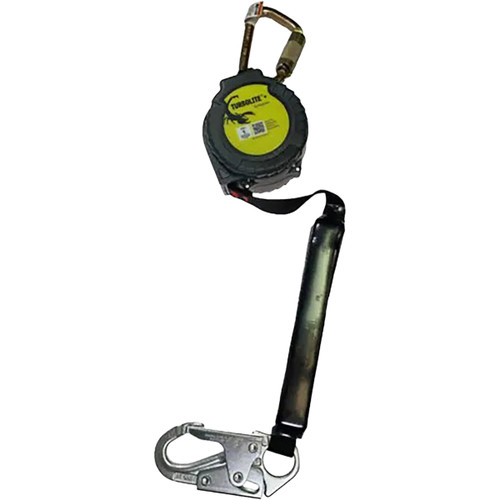 Miller MTL-OHS1-01 Single Web Personal Fall Limiter with Steel Carabiner and Steel Locking Snap Hook