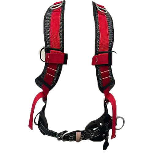 Miller 733-201 Ladder Climbing Harness with Vinyl Webbing, Adjustable Padded Straps, and Back/Front/Side/Shoulder D-Rings