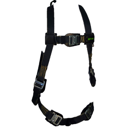 Miller 850KQC Heavy-Duty Kevlar®/Nomex® Welding & Arc Flash Rated Full-Body Harness, Quick Connect Buckles with Back D-Ring