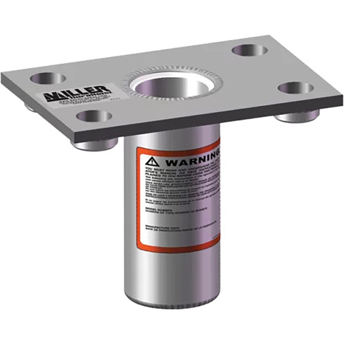 Miller DH-20SS Flush Floor Mount Sleeve, Stainless Steel