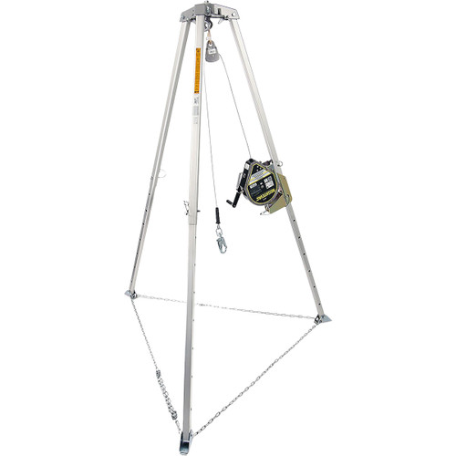 Miller MME-GKT1-02 Self-Retracting Device Kit with Galvanized Steel Cable, Tripod Bracket, Pulley/Carabiner and 7' Tripod