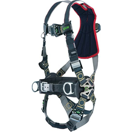 Miller RKNARFD-QC-BDP Arc-Rated Premium Full-Body Harness with Kevlar®/Nomex® DualTech™ Webbing, 5 Points of Adjustment, Front/Back/Side D-Rings, Sub-Pelvic Strap, Removable Belt and Quick-Connect Chest & Leg Buckles