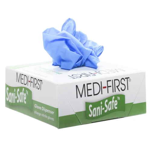 Medi-First MF3858 Sanisafe Nitrile Glove Dispenser Pack (4 Pr/Bx)