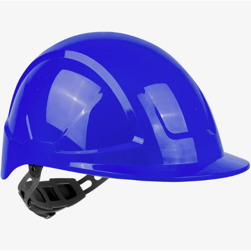 Global Glove SKHUS043DZ Radius Unvented Standard Peak Cap Brim Style Hard Hat With Six-Point Ratchet Suspension - Blue