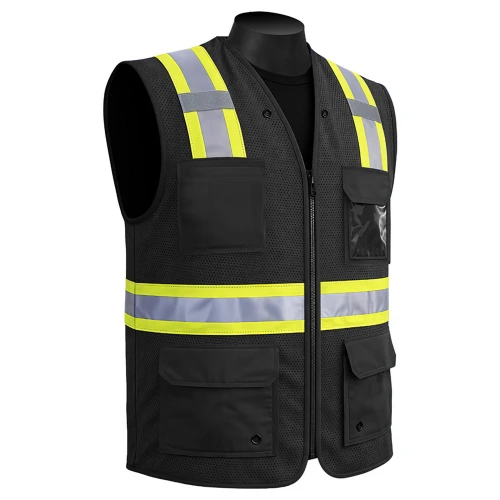 Liberty Safety HiVizGard NE160BK Non-ANSI Black Mesh Safety Vest
