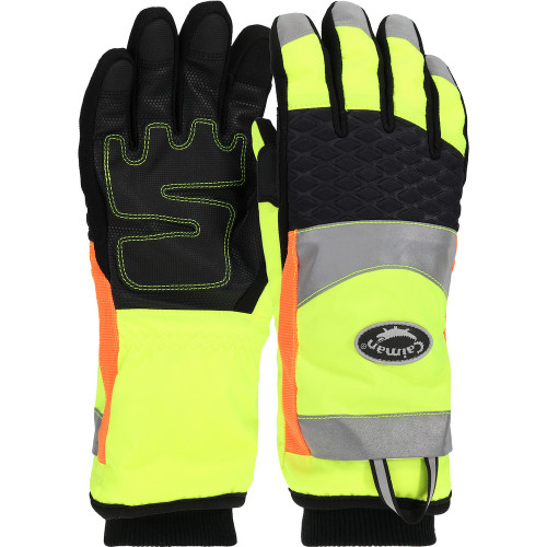 PIP® Caiman® 41-2997 Hi-Vis Waterproof Cold Weather Gloves with Heatrac® & 3M Thinsulate™ | ANSI Cut A7
