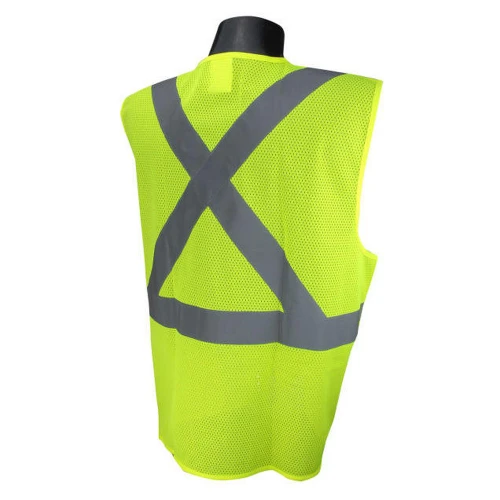 Radians SV4X-2VGM Economy Mesh X-Back Type R Class 2 Breakaway Safety Vest - Hi-vis Yellow