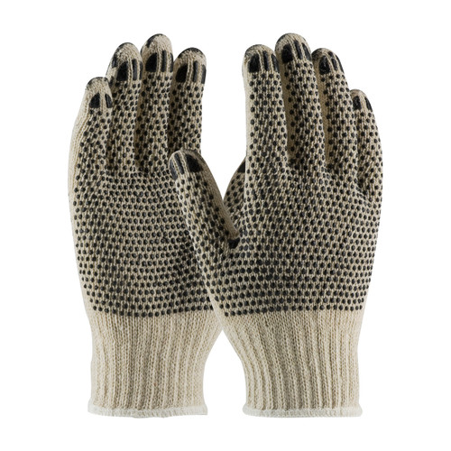 PIP 36-C330PDD Seamless Knit Cotton / Polyester Glove with Double-Sided PVC Dot Grip - Heavy Weight