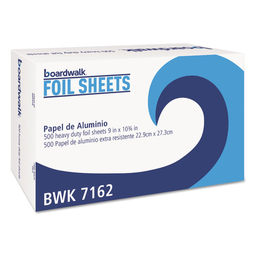 Durable Packaging Pop-Up Aluminum Foil Sheets, 12 x 10 3/4, 500/Box, 6 Boxes/Carton