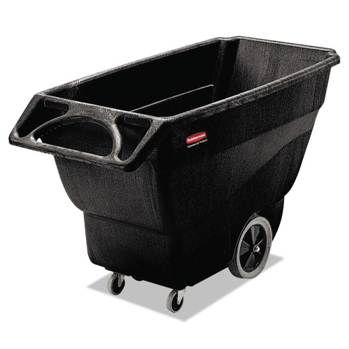 Rubbermaid Commercial RCP1011BLA Structural Foam Tilt Truck, Rectangular, 600lb Cap, Black