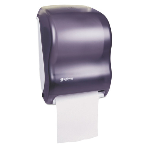 San Jamar Smart Essence Electronic Roll Towel Dispenser, Black