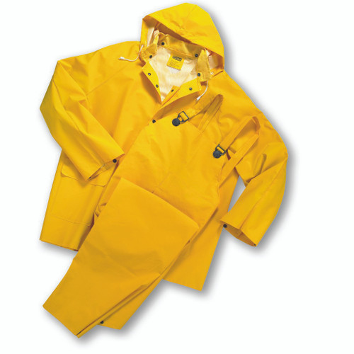 PIP Global Safety 4035FR .35 mm PVC over Polyester 3 pcs Rain suit - Flame Resistant