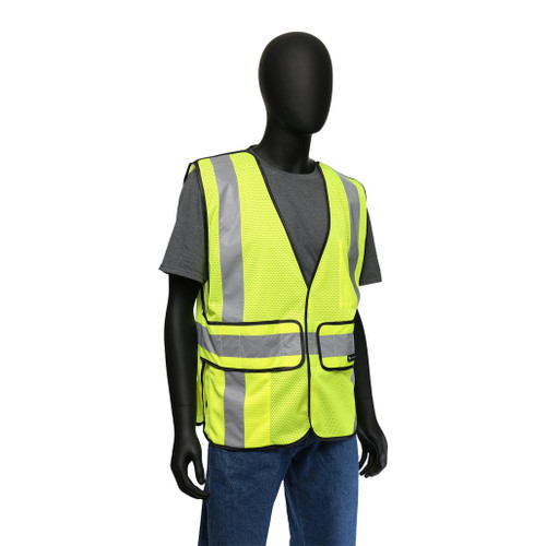 PIP Global Safety 47200/O One Size Hi-Viz Breakaway Safety Vest - Mesh (Class 2)