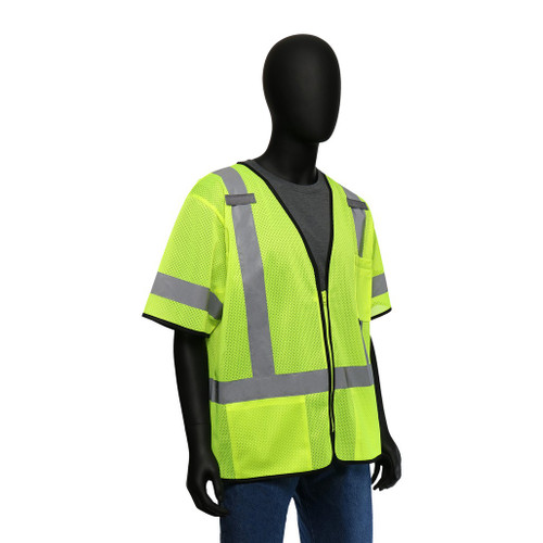 PIP Global Safety 47302 Hi-Viz Classic Short-Sleeved Safety Vest - Mesh (Class 3)