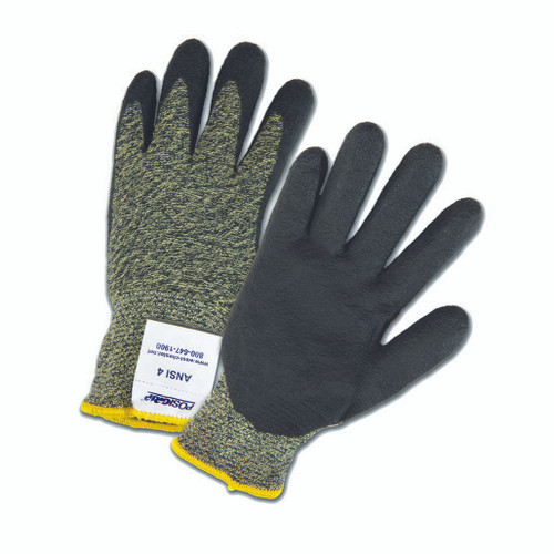 PIP Global Safety 710SANF/XS XSmall Black Foam Nitrile Palm Coated Aramid/Polyamide Gloves