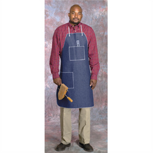 PIP Global Safety A2842D4 One Size Denim Apron hip/chest pkt. grommets 28"x42"