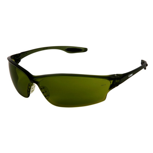 MCR Safety LW2150 Law 2 Black TPR Filter 5.0 Green Lens