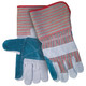 MCR Safety 1212 Double Leather Palm, C Grade Shoulder Leather, 4.5" Rubberized Gauntlet Cuff