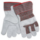 MCR Safety 1220S Economy Leather Palm, Striped Back, 2 1/2" Starched Cuff