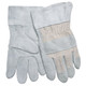 MCR Safety 1240 C Grade Split Shoulder Leather,White Back, 2 1/2" Leather Cuff