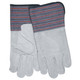 MCR Safety 1318 Leather Palm, Full leather back, 4.5" Rubber Gauntlet Cuff