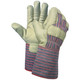 MCR Safety 1933L Industrial Grade Grain Leather Palm, 4.5" Rubberized Gauntlet Cuff