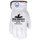 MCR Safety 3611DTM Premium Goatskin Leather, Shirred Elastic Back, Cotton Hemmed, Keystone Thumb Pattern, Wave Pattern DSM Diamond Tech Lined