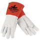 MCR Safety 4840S "Red Ram", Grain Goat, Straight Thumb, 5" Split Cow Cuff, DuPont Kevlar Sewn
