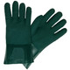 MCR Safety 6422 Double Dip Sandy Green PVC, 12" Industry Standard, Jersey Lined, Guanlet Cuff