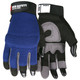 MCR Safety 902S MCR SafetyÂ Multi-Task, Synthetic leather palm, G shape palm pad, 3 fingerless