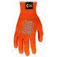MCR Safety 9178NFOXS Memphis Orange Kevlar, 13 gauge, hi-vis orange DuPont Kevlar shell, nitrile foam palm