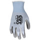 MCR Safety 92718PUXS Cut Pro 18 Gauge, Light Blue HPPE/Synthetic Shell, Gray PU Palm/Fingers