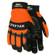 MCR Safety 935HVOS MCR Safety Multi-Task, Black synthetic leather,Â Orange spandex back, Hook/loop closure