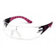 Pyramex Safety SBP9610S Endeavor Plus - Black-Pink Frame/Clear Lens Safety Glasses
