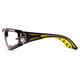 Pyramex Safety SBGR9610STMFP Endeavor Plus - Black-Green Foam Padded Frame/Clear H2MAX Anti-Fog Lens Safety Glasses