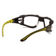 Pyramex Safety SBGR9610STMFP Endeavor Plus - Black-Green Foam Padded Frame/Clear H2MAX Anti-Fog Lens Safety Glasses