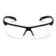 Pyramex Safety SB8610D Ever-Lite - Black Frame/Clear Lens Safety Glasses