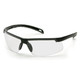 Pyramex Safety SB8610DT Ever-Lite - Black Frame/Clear Anti-Fog Lens Safety Glasses
