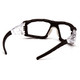Pyramex Safety SB10210STMFP Fyxate - Black Frame Clear H2MAX Anti-Fog with Foam Padding Safety Glasses