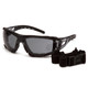 Pyramex Safety SB10220STMFP Fyxate - Black frameGray H2MAX Anti-Fog with Foam Padding Safety Glasses