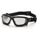 Pyramex Safety SB7010SDT I-Force - Black Strap-Temples/Clear Anti-Fog Lens Safety Glasses