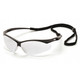 Pyramex Safety SB6310SP PMXTREME - Black Frame/Clear Lens with Black Cord Safety Glasses