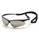 Pyramex Safety SB6370SP PMXTREME - Black Frame/Silver Mirror Lens with Black Cord Safety Glasses