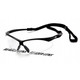 Pyramex Safety SB6310SPR25 PMXTREME Readers - Black Frame/Clear +2.5 Reader Lens with Black Cord Safety Glasses