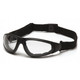 Pyramex Safety GB4010STM XSG - Black Frame/Clear Anti-Fog Lens Safety Glasses