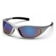Pyramex Safety SS3375E Zone II - Silver Frame/Blue Mirror Lens Safety Glasses