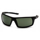 Pyramex Safety VGSB522T Venture Gear - Pagosa - Black Frame/Smoke Green Anti-Fog Lens Safety Glasses