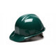 Pyramex Safety HP14035 SL Series Hard Hat - Green-Standard Shell 4 Pt - Snap Lock Suspension